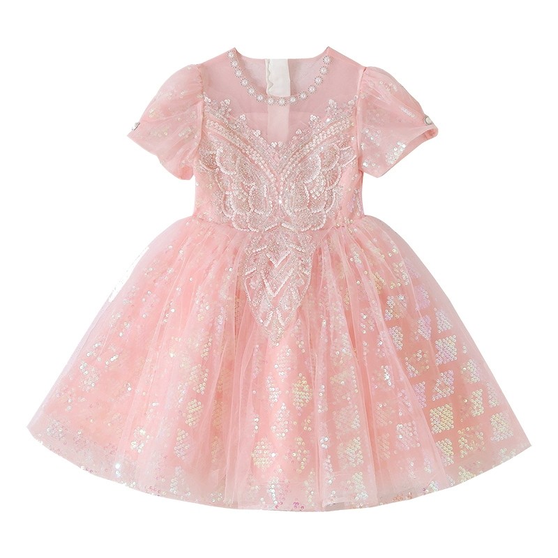 女童礼服轻奢小众夏季花童蓬蓬裙