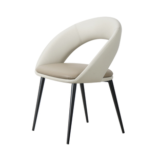 和顿2026新款餐椅别墅客厅家用轻奢高级感餐桌椅凳子现代意式极简