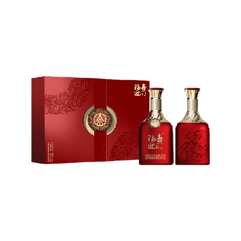 五粮液股份出品福喜迎门礼盒装52度送礼浓香纯粮食酒宴请酱香白酒