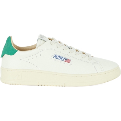 AUTRY 男复古简约白色皮革透气运动鞋