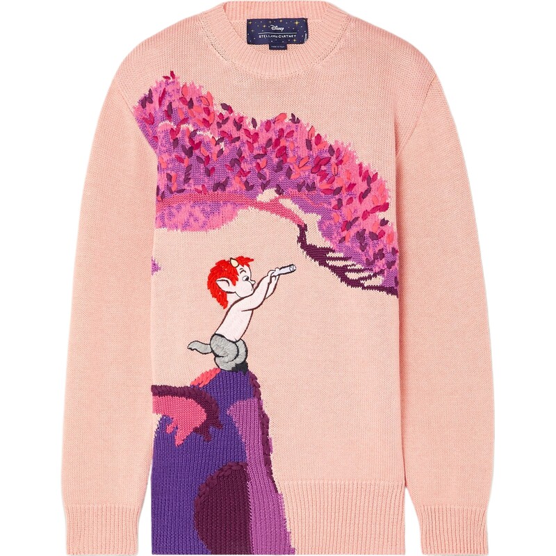 【618返场】Stella McCartney 秋冬女刺绣嵌花针织棉质毛衣