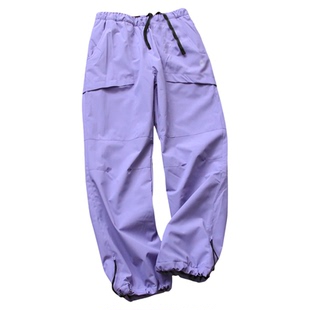 复合一体绒加厚防风保暖户外机能工装裤徒步登山裤女裤休闲裤B792