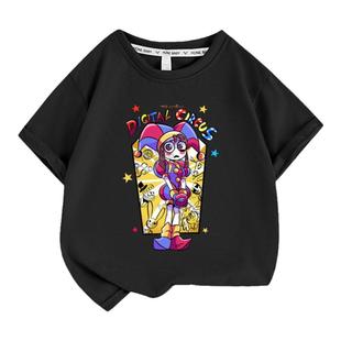 神奇数字马戏团周边新款贾克斯帕姆尼衣服儿童短袖男女童T恤3