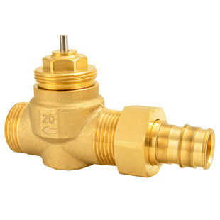 两联供配件pex-a管快易接头阀门黄铜外丝快速接头阀门扩口