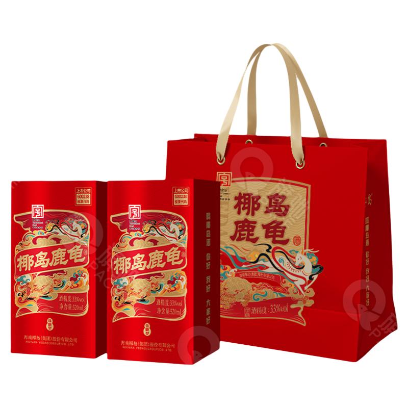椰岛鹿龟酒33度养生酒520ml佳品