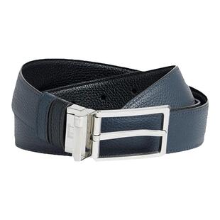 【新年礼物】dunhill登喜路男商务30毫米双面圆形针扣粒面皮带