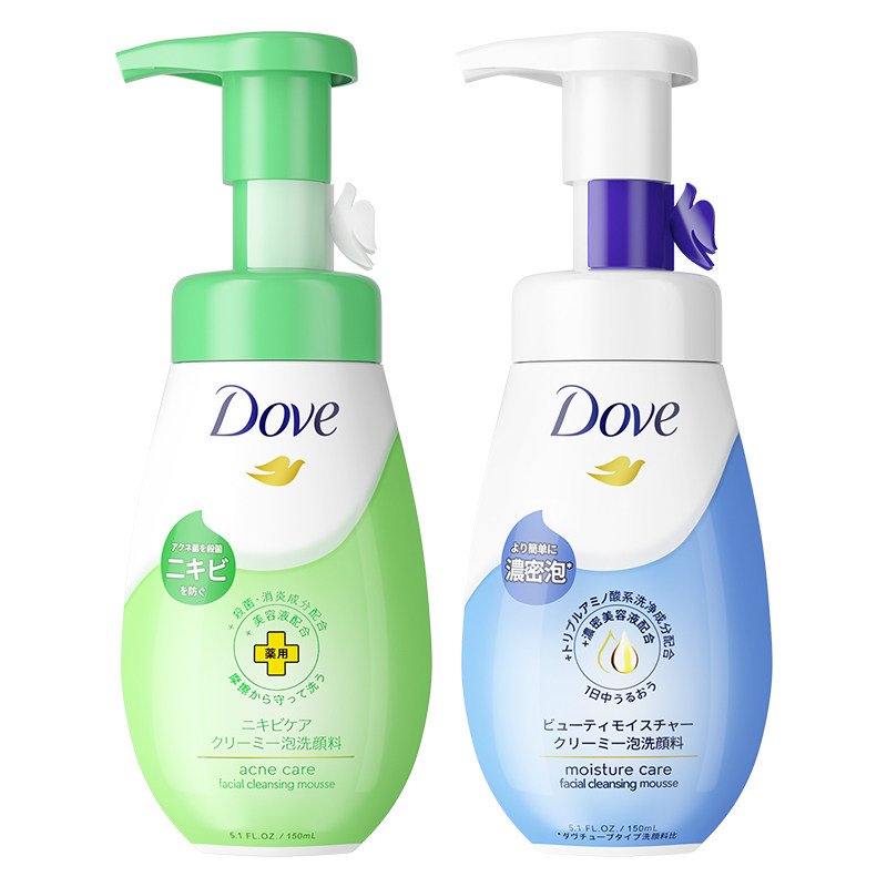 Dove多芬氨基酸洗面奶女男士洁面乳慕斯泡沫补充装控油官方旗舰店