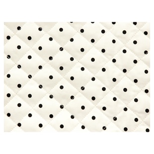 日本进口40支纯棉菱形绗缝面料波点夹棉手工DIY包袋小物件布料