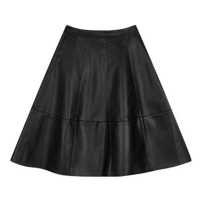 moussy 春季复古淑女光泽感喇叭裙半身裙女010HAS31-4481