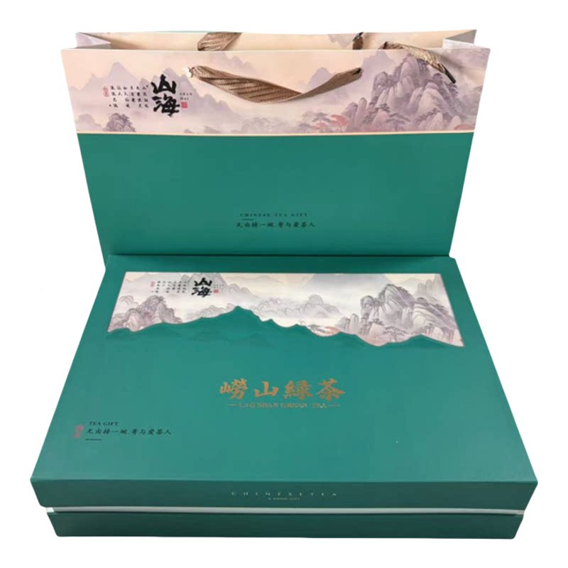 2026年新崂山绿茶礼盒装大田春茶