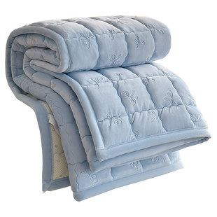 A类立体压花牛奶绒床垫家用卧室180x200被褥铺底1米5毛毯垫被褥子