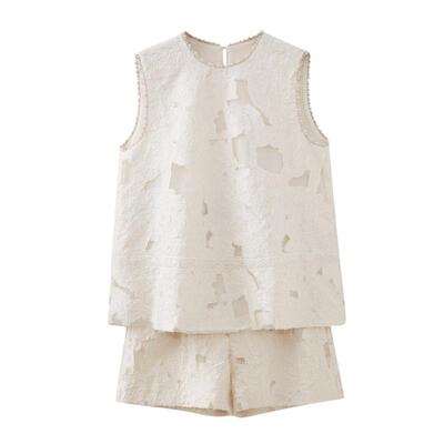 水云间女装国风素雅简约背心套装