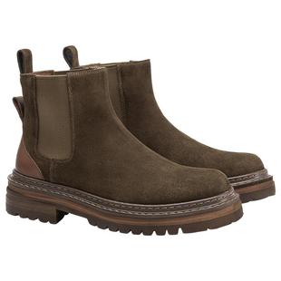 BeauToday复古切尔西靴男款冬反绒工装马丁靴子烟筒靴中高帮皮鞋