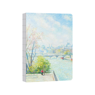 流金岁月系列裸脊线装空白内页打卡盖章涂鸦手账本艺术精致盖章本