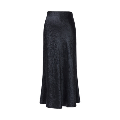 iammix27缎面醋纤高腰腰半身裙