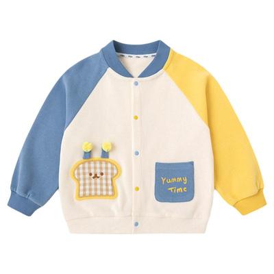 【柔软亲肤】嘟嘟家男童棒球服儿童春季外套女童春装上衣宝宝开衫