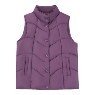 中老年保暖棉马甲女士加肥加大妈妈冬装外套坎肩加厚高领护颈背心