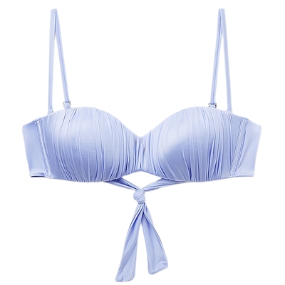 【肯豆同款】CALZEDONIA卡泽意袜25夏海边度假缎面分体泳衣裤1796