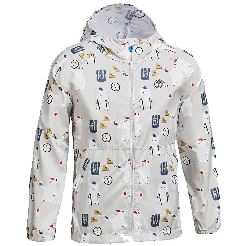 迪卡侬儿童防晒衣女皮肤衣男防紫外线透气轻薄凉感防晒服外套KIDC