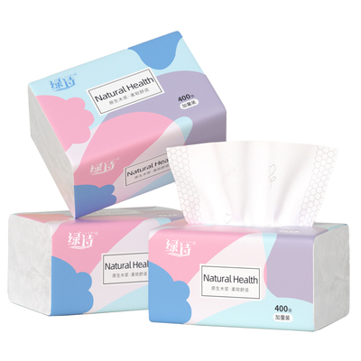 400张大包抽纸加量不加价