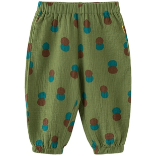 【经典防蚊裤】papa爬爬夏季儿童裤子纯棉男女童透气亲肤小蚊帐