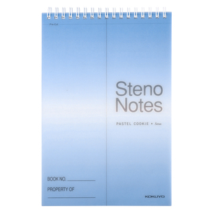 国誉kokuyo淡彩曲奇晴空上翻线圈笔记本学生用campus双螺旋记事本单词速记本子易撕分栏内页