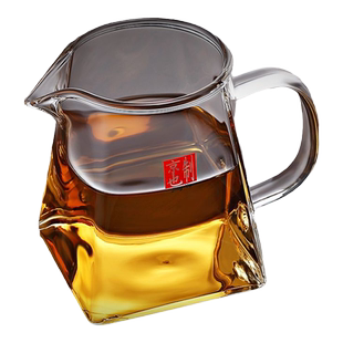京也公道杯玻璃加厚功夫分茶器带茶滤一体茶漏家用高档分茶杯