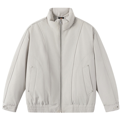 美式立领短款美式工装羽绒服