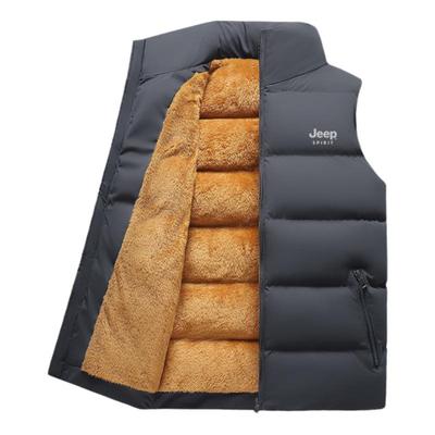 羊羔绒加厚棉马夹吉普保暖背心