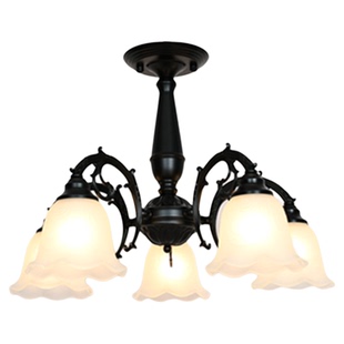 美式复古吊灯简约创意铁艺客厅灯轻奢简欧式餐厅卧室灯具