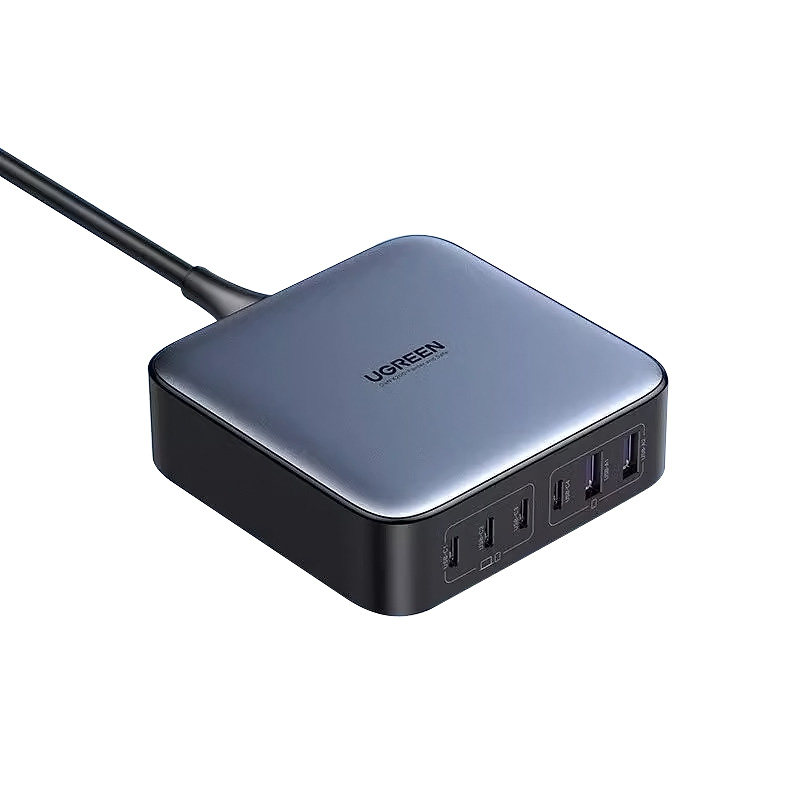 UGREEN绿联200W氮化镓充电器头300w英规适用苹果macbook华为联想笔记本电脑平板大疆多口快充插头桌面充电站