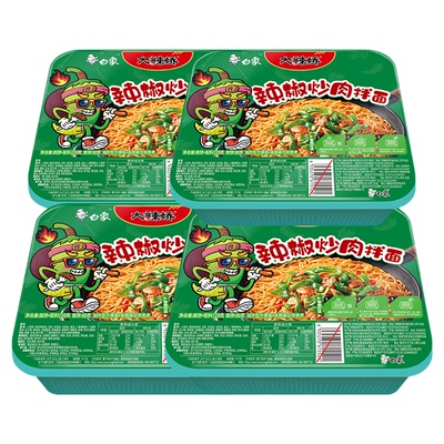 白象大辣娇干拌面盒装速食方便面