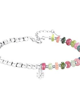 inlady女士纯银碧玺手链