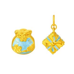 周大生腕美梵高福袋黄金转运珠女足金珐琅硬金周同学手链送女朋友