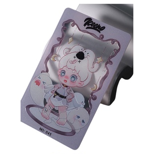 高档磨砂pvc名片定制半透明塑料vip小卡片印刷设计二次元动漫明星