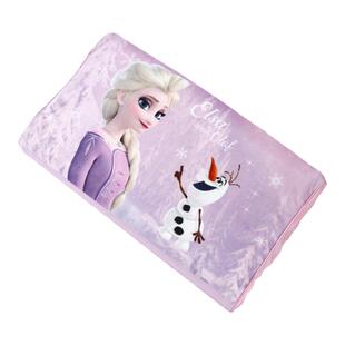 迪士尼冰雪奇缘艾莎公主女童护颈天然乳胶枕3-6岁以上儿童枕头