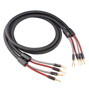 杨阳HIFI发烧级喇叭线单晶铜镀银主音响专用线功放音箱中置连接线