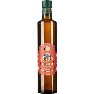 内蒙古蒙谷香冷榨食用亚麻籽油物理压榨亚麻仔油亚麻仔油