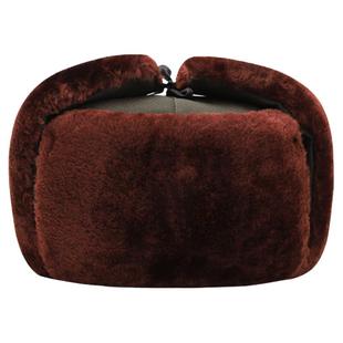 军绿雷锋帽男中老年爷爷老头帽冬季东北防寒苏联火车头老人棉帽子