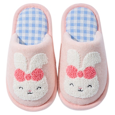 2025新款可爱兔子儿童居家棉拖鞋