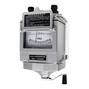 正泰摇表500v兆欧表1000V电工专用绝缘电阻测试仪ZC25绝缘表ZC-7