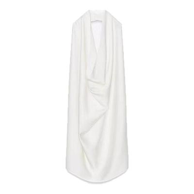 法式纯欲风挂脖领露背上衣