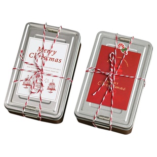 2025圣诞节包装盒礼盒曲奇饼干铁盒雪花酥糖果姜饼盒子礼品盒空盒