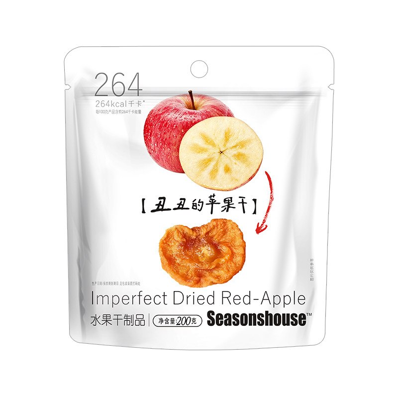 苹果干泡水厚切无糖无添加原味水果干烟台特产红富士三蒸三晒零食
