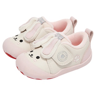 泰兰尼斯101冬季新款步前鞋男宝宝牛皮婴儿鞋加绒保暖女童赤足鞋