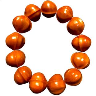 天然鲨鱼背橄榄核手串男款盘玩高端文玩梅林铁核原籽素核蒜头素串