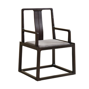 新中式主人椅茶室喝茶茶桌泡茶高端实木书房椅子餐椅2025新款茶椅