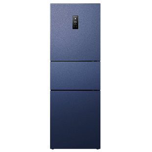 美菱官方271L三开门电冰箱出租房家用小型超薄一级能效变频无霜