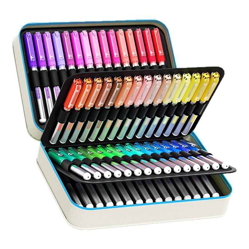 touchmark软头直液式丙烯马克笔小学生美术专用120色初中生动漫丙烯马克笔不透色60/80色水彩笔