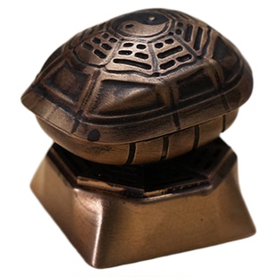 ZOMO原创设计卜卜龟金属键帽可旋转适配客制化机械磁轴键盘复古风